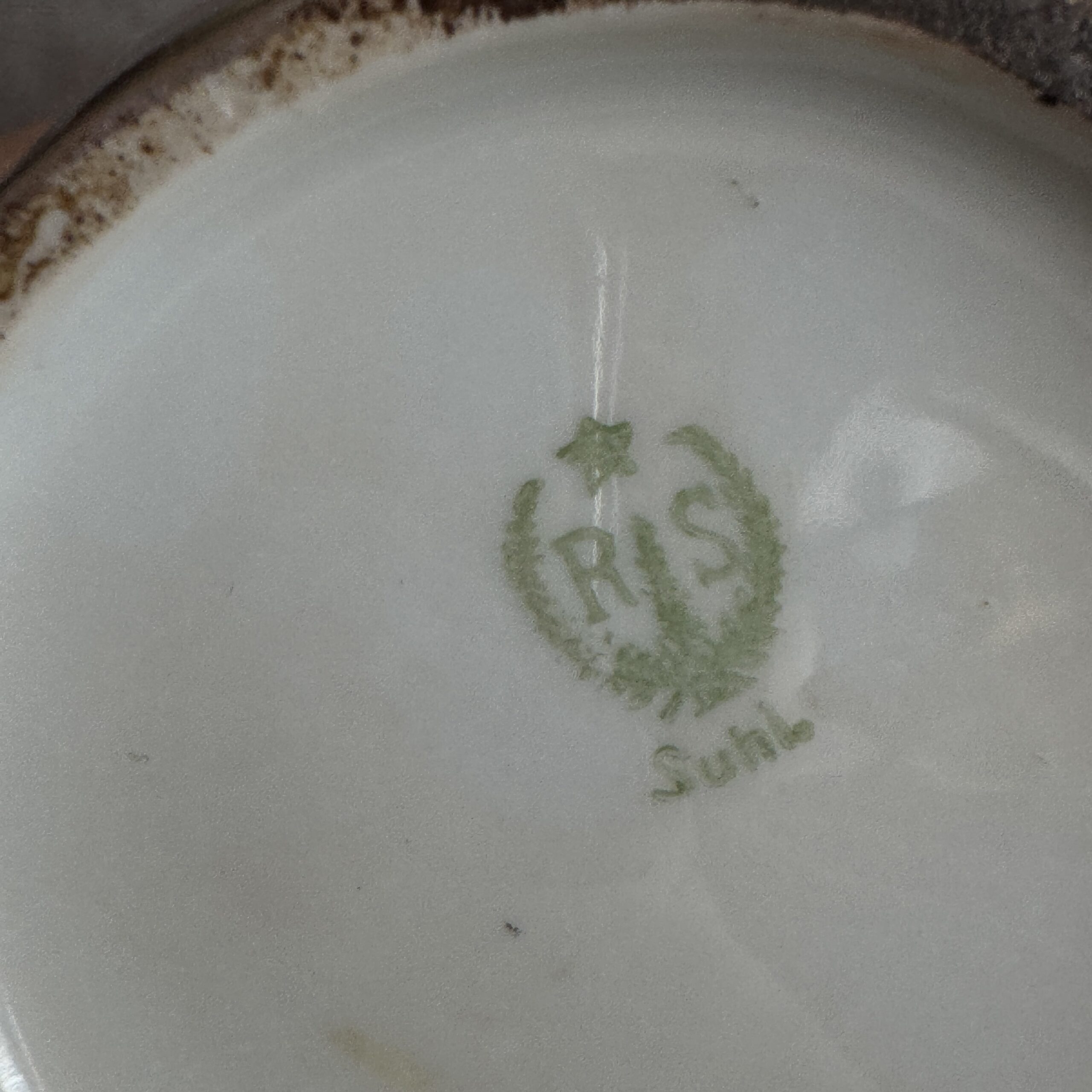 Wazon porcelanowy RS Suhl, ręcznie malowany - obrazek 2