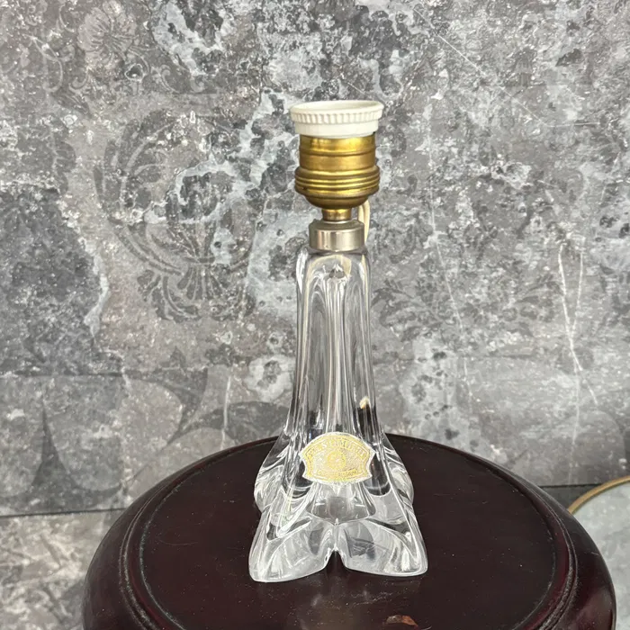 Szklana lampa stołowa Val Saint Lambert, Belgia, lata 50. XX wie