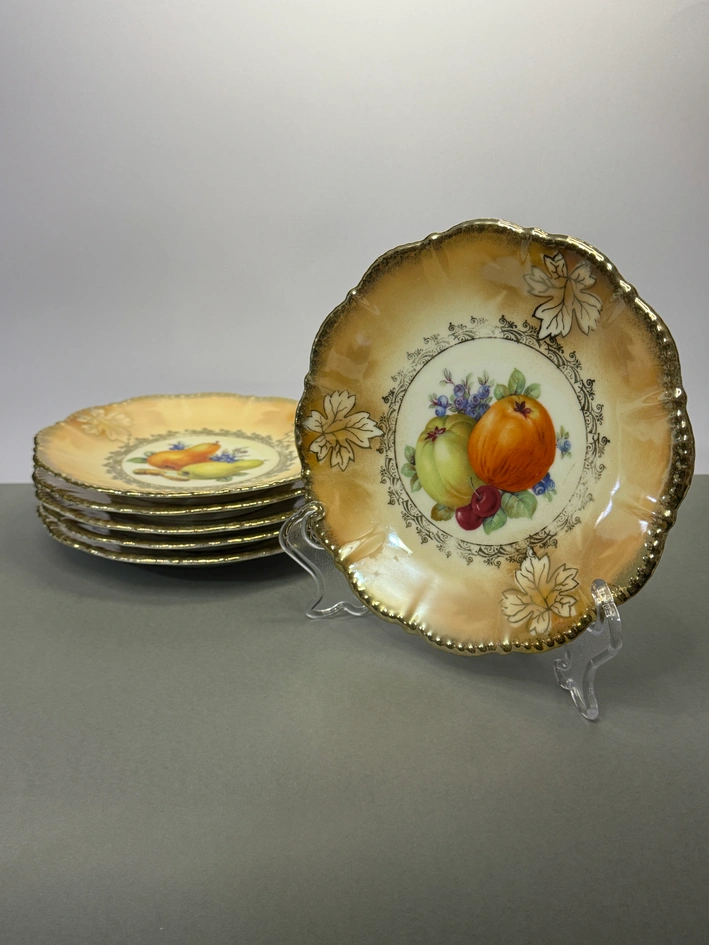 6 x porcelanowych talerzyków Parowa Steinmann 1928-1932
